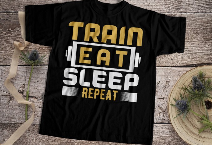 Gym T-shirt Design Bundle