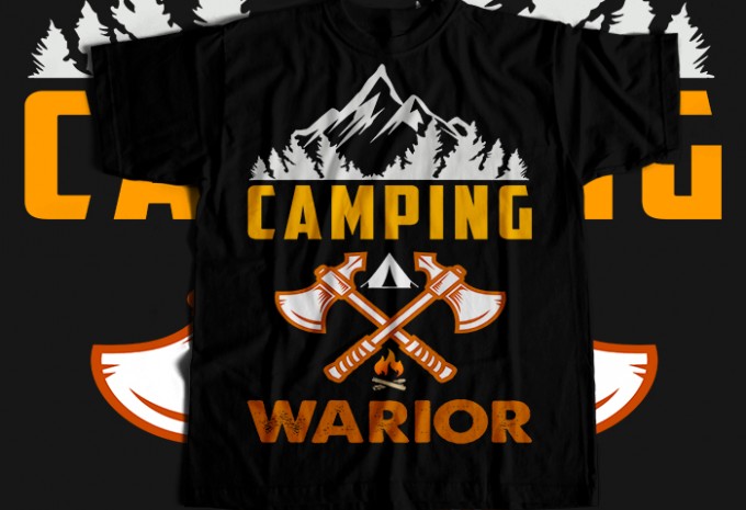 Hiking T-shirt Design Bundle
