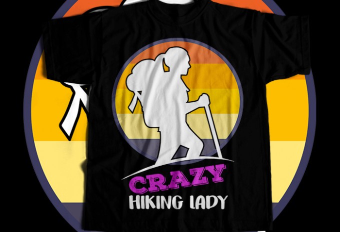 Hiking T-shirt Design Bundle