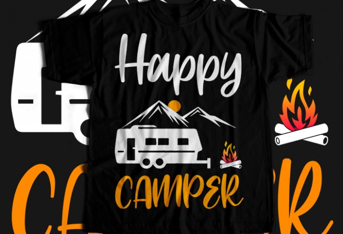 Hiking T-shirt Design Bundle