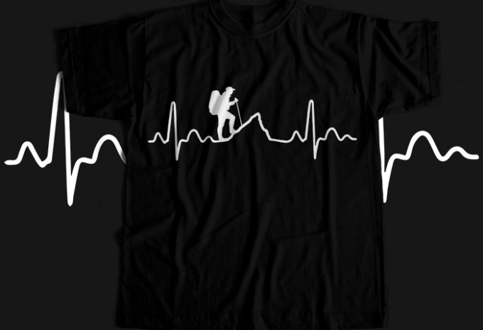 Hiking T-shirt Design Bundle
