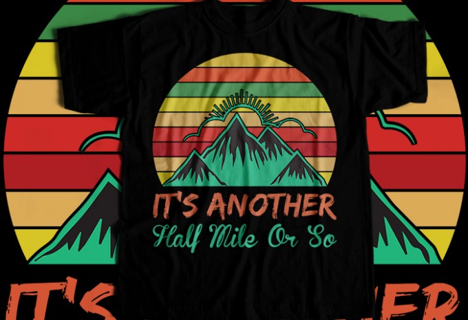 Hiking T-shirt Design Bundle