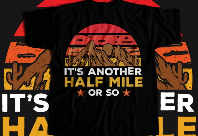Hiking T-shirt Design Bundle