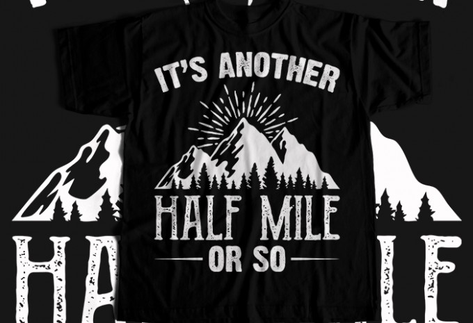 Hiking T-shirt Design Bundle