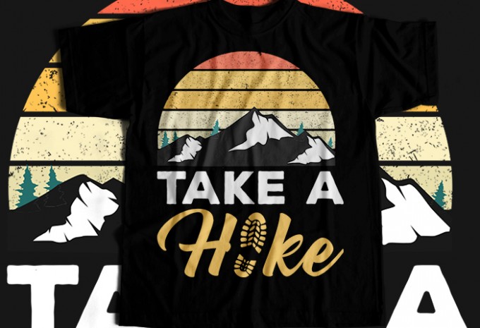 Hiking T-shirt Design Bundle