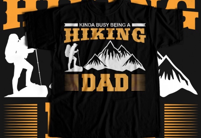 Hiking T-shirt Design Bundle