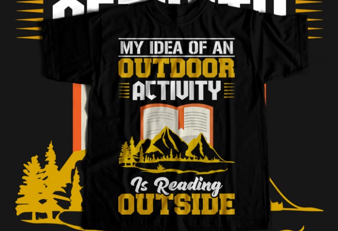 Hiking T-shirt Design Bundle