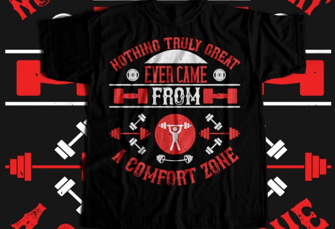 Gym T-shirt Design Bundle