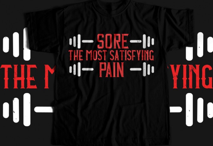 Gym T-shirt Design Bundle
