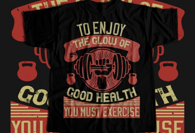 Gym T-shirt Design Bundle