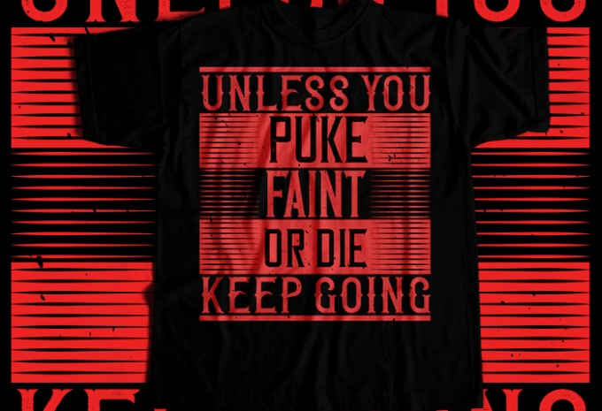 Gym T-shirt Design Bundle