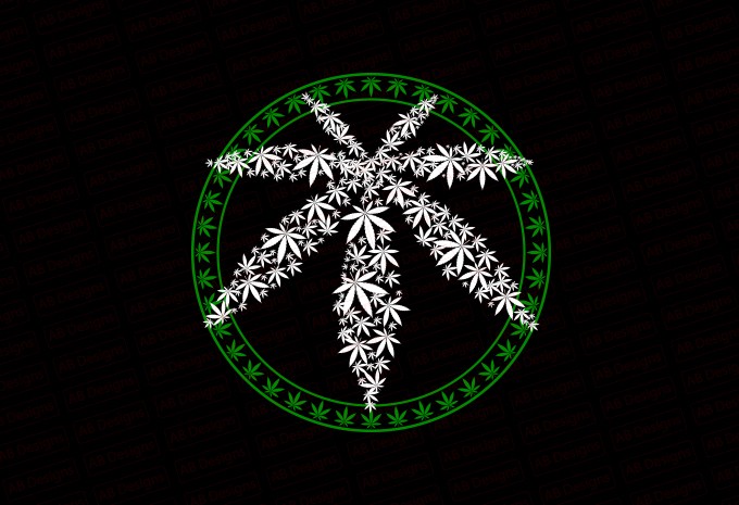 Peace Weed T-shirt Design