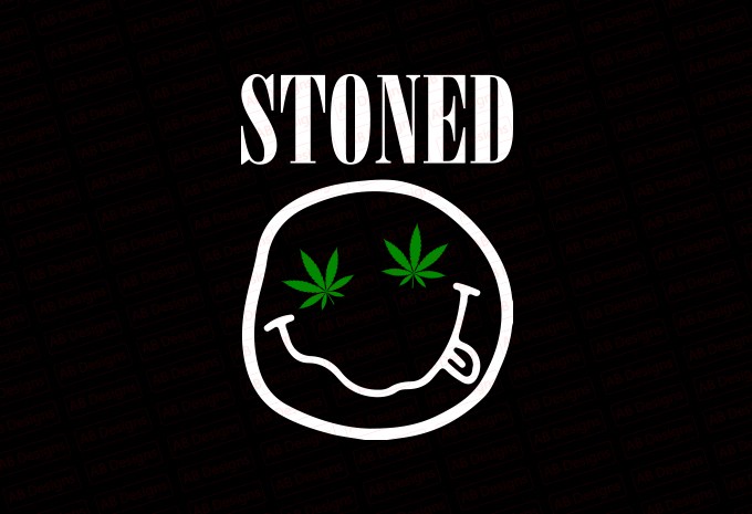 Stoned Smile T-shirt Design
