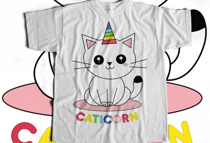 Caticorn T-shirt Design
