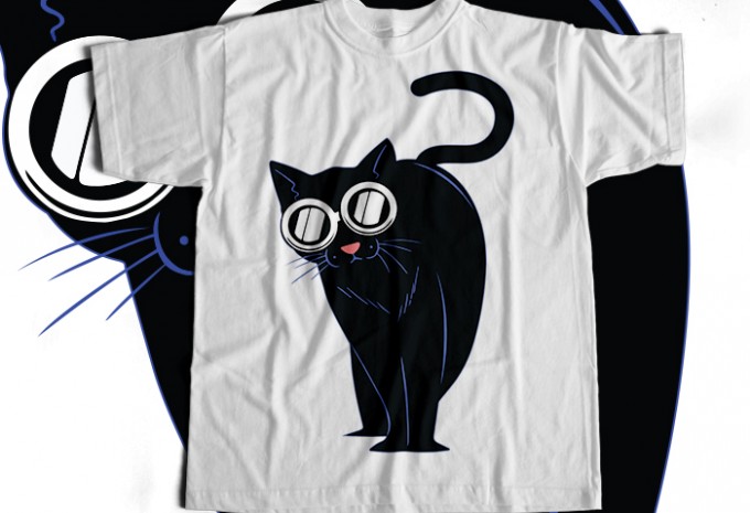 Cat T-shirt Design