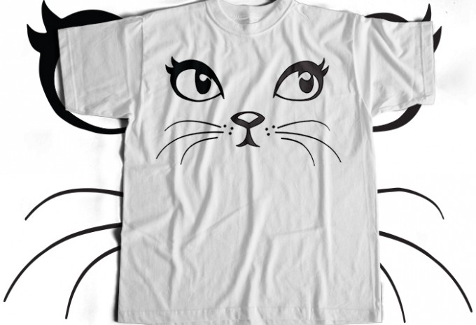 Meow T-shirt Design