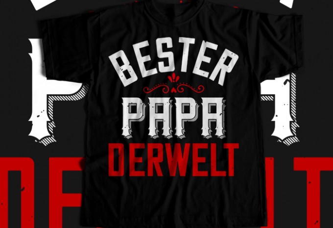 Bester papa T-shirt Design