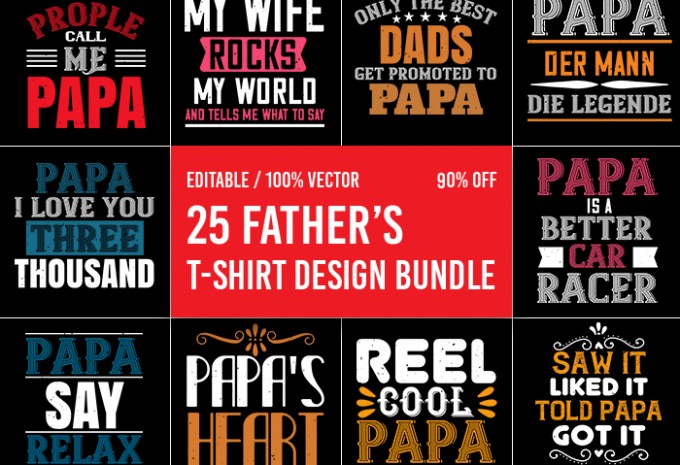 Father T-shirt Design Bundle