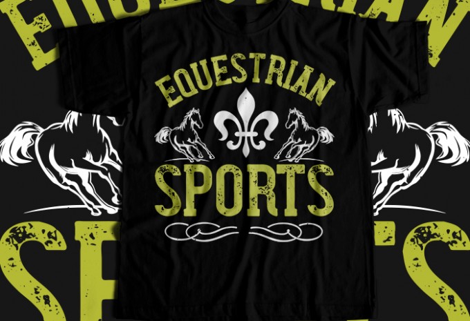 Equestrian sports T-shirt Design