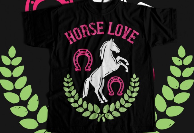 Horse love T-shirt Design
