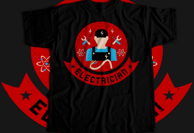 Electrician T-shirt Design