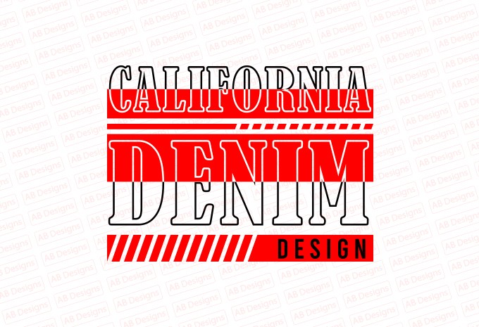 California denim design T-Shirt Design