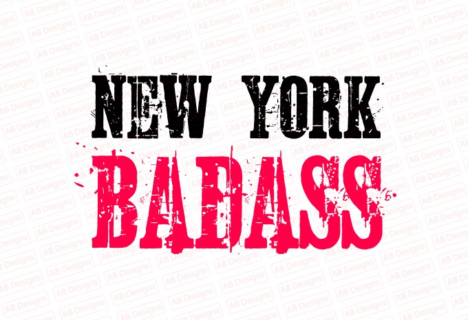 New york badass T-Shirt Design