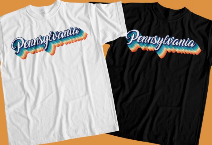 State of America T-Shirt Design Bundle