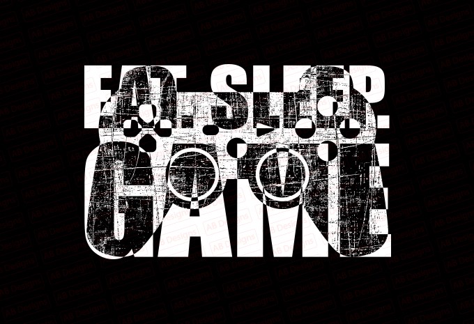 Eat sleep game T-Shirt Design
