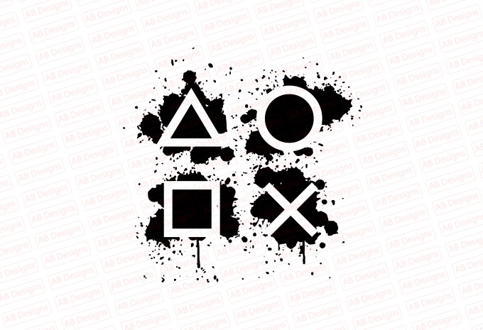 Gaming playstations, gaming buttons T-Shirt Design