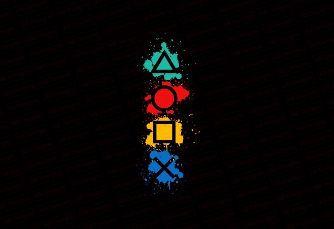 Gaming playstations, gaming buttons T-Shirt Design