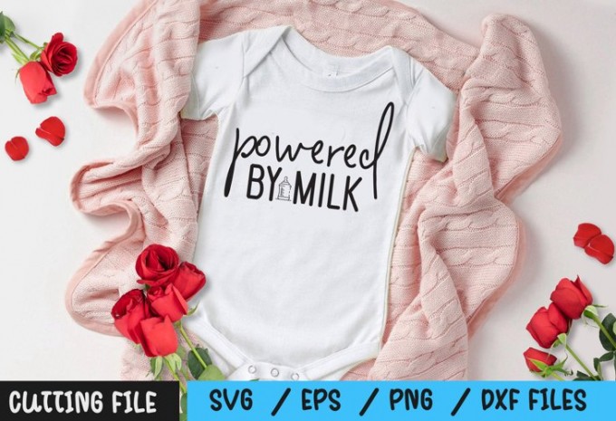 Powered by milk SVG