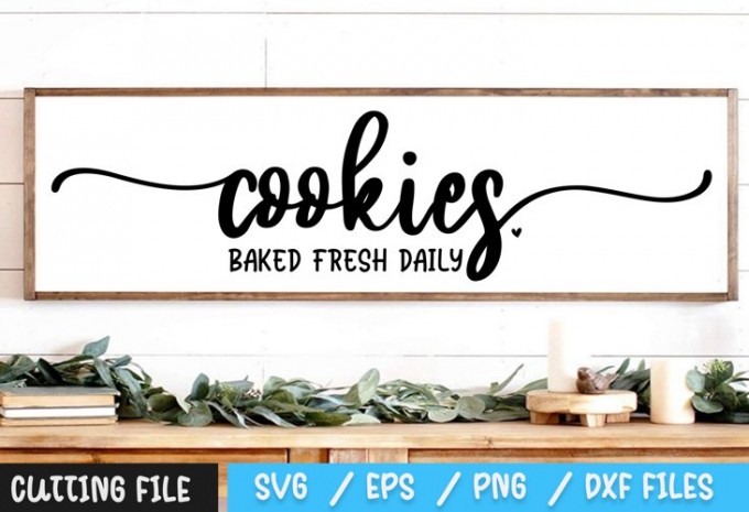 Cookies Baked Fresh Daily SVG