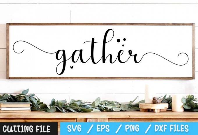 Gather with a Grateful Heart SVG 2