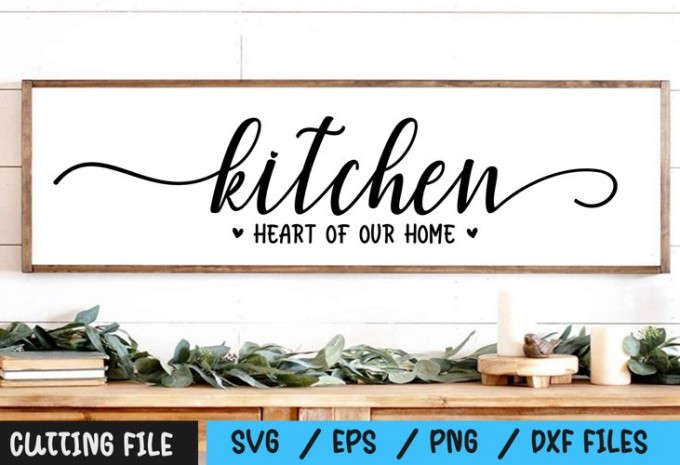 Kitchen Heart Of Our Home svg
