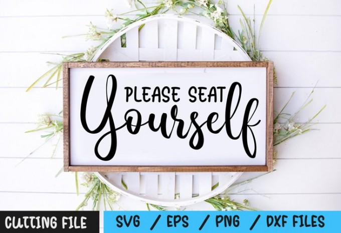 Please Seat Yourself SVG