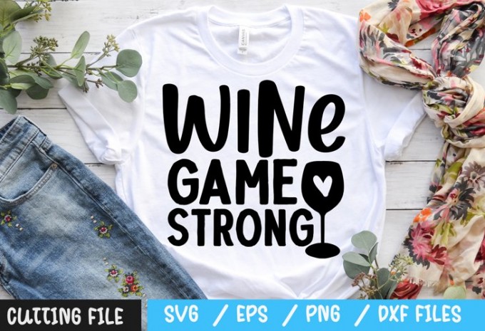 Wine game strong svg