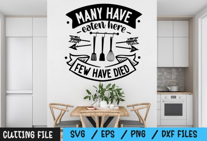 Many have eaten here few have died svg