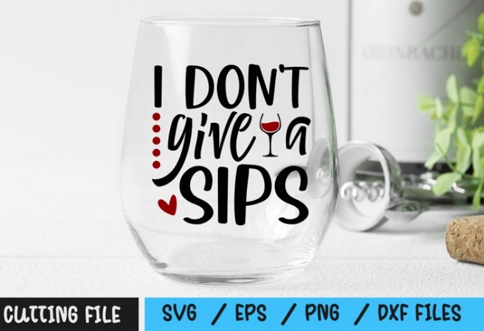 I don't give a sips SVG