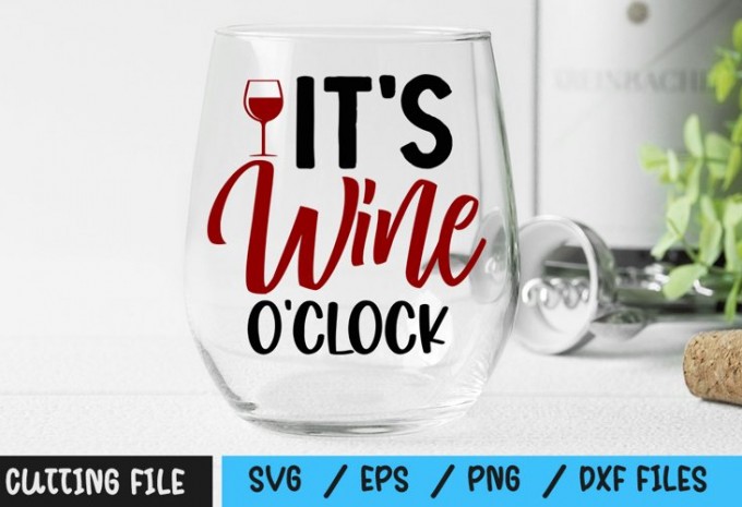 Its Wine OClock SVG