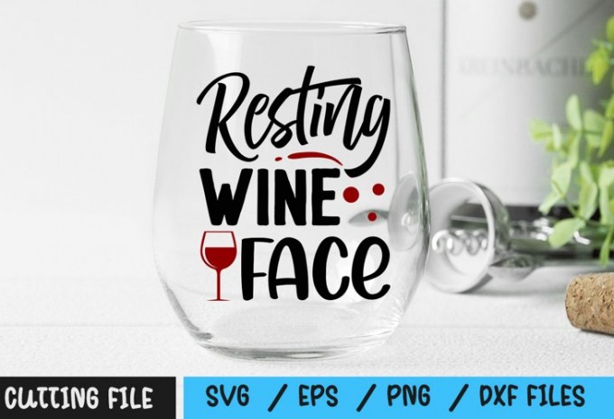 Resting Wine Face svg