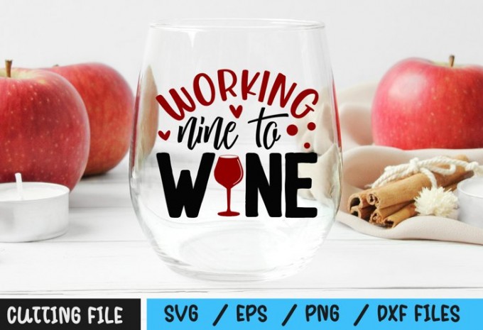 Working nine to wine SVG