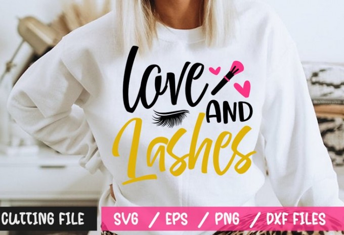 Love And Lashes SVG