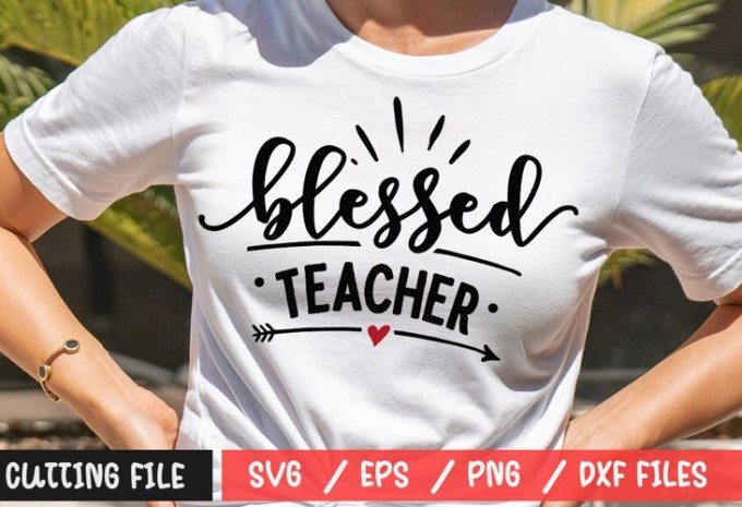 Blessed teacher SVG