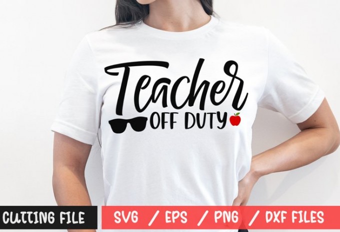 Teacher off duty SVG