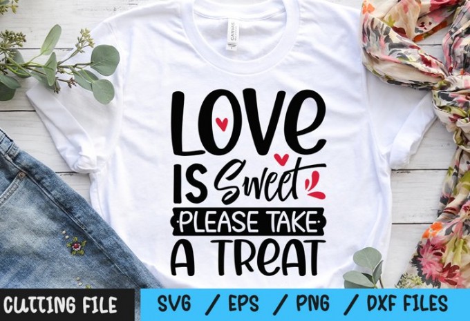 Love is Sweet Please Take a Treat SVG