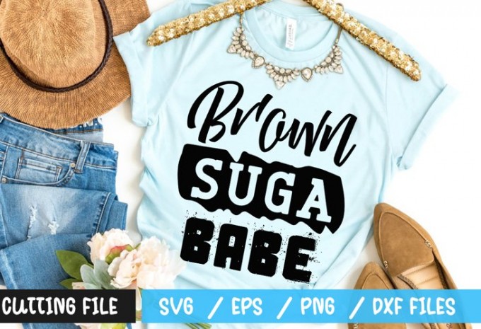Brown suga babe SVG