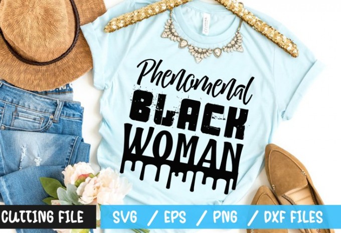Phenomenal black woman SVG