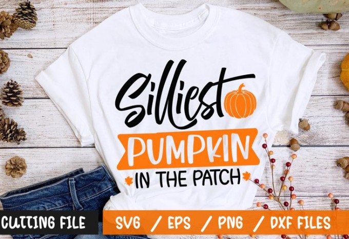 Silliest pumpkin in the patch t-shirt design