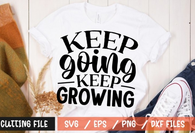 Keep going keep growing SVG